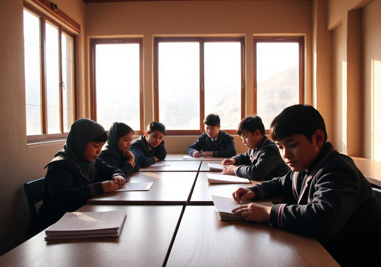Students at GHSS Sakti